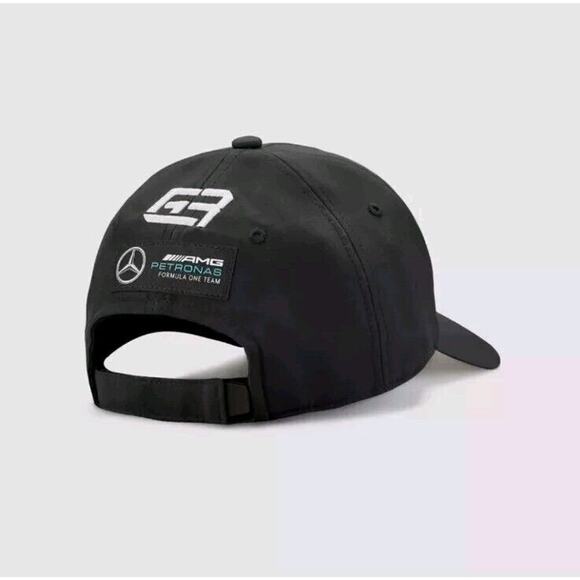Mercedes AMG Petronas George Russell Baseball Cap Hat Black - Picture 2 of 6